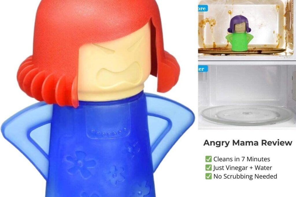Angry Mama microwave steam cleaner review - funny Amazon kitchen finds for spring cleaning 2026