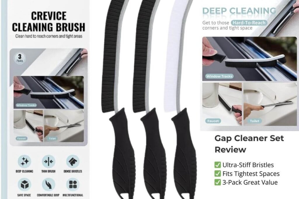 Hard bristle crevice cleaning brush set review - viral Amazon kitchen finds for tight gaps 2026