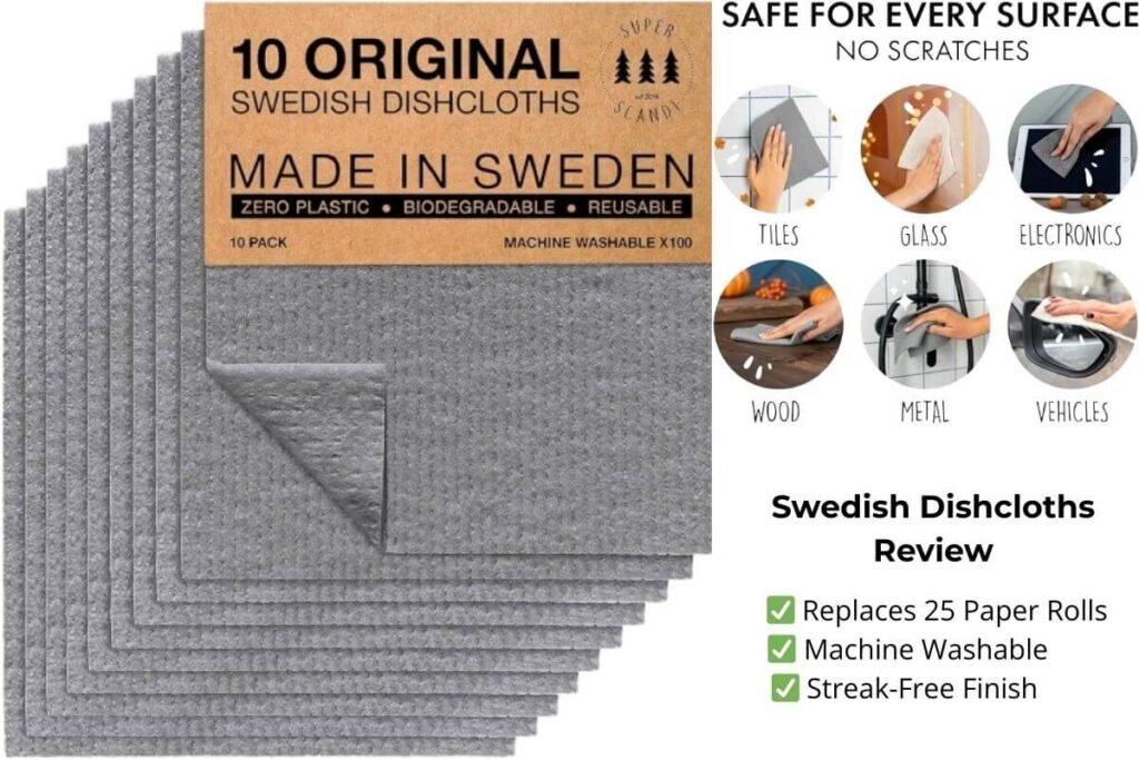 Superscandi Swedish dishcloths review - eco friendly Amazon kitchen finds reusable paper towels 2026